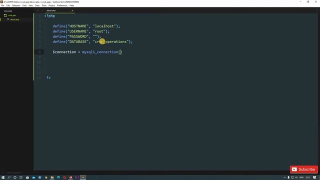 PHP CRUD APP | How to Connect Database in PHP using XAMPP #3 смотреть онлайн