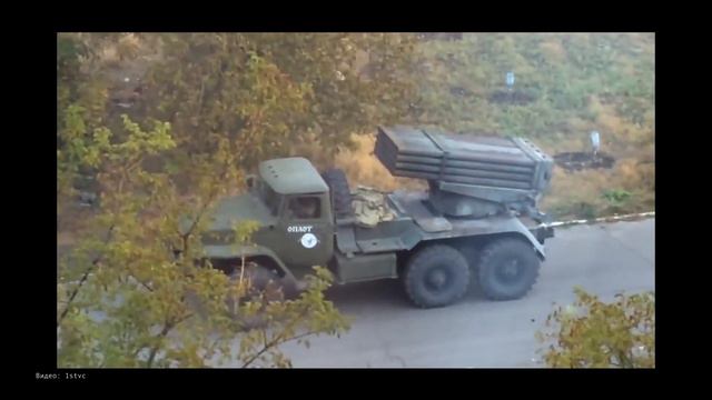 Боевики "Оплота" открывают огонь из Града в жилых кварталах Докучаевска. Видеофакт смотреть онлайн