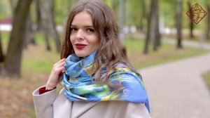 Палантин набивной (вискоза) "10811", вид 13