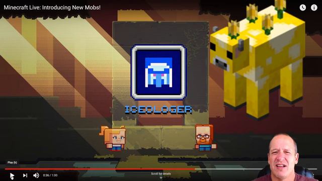 MINECRAFT LIVE Introducing NEW MOBS Trailer Reaction - Moobloom - Iceologer - Glow Squid смотреть онлайн