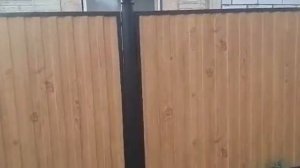 Секционный забор в рамке