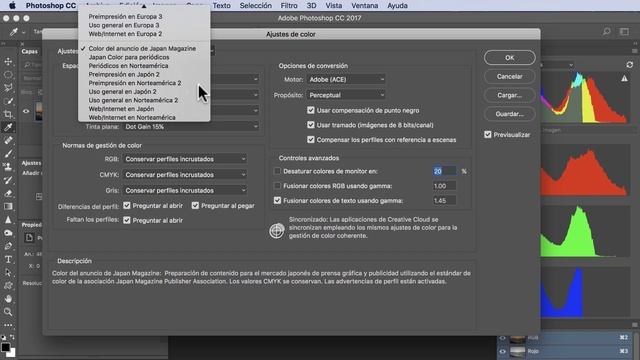 Tutorial Photoshop CC Personalizar 19. ¿Cómo personalizar gestión de color? liclonny смотреть онлайн
