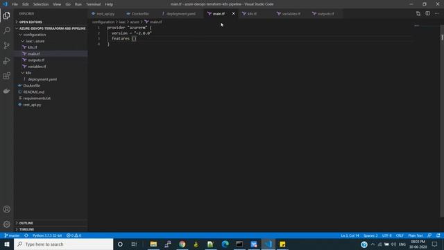 CICD using Azure DevOps Pipeline, Terraform and AKS | Deploy Microservice in Kubernetes Part 1/2 смотреть онлайн
