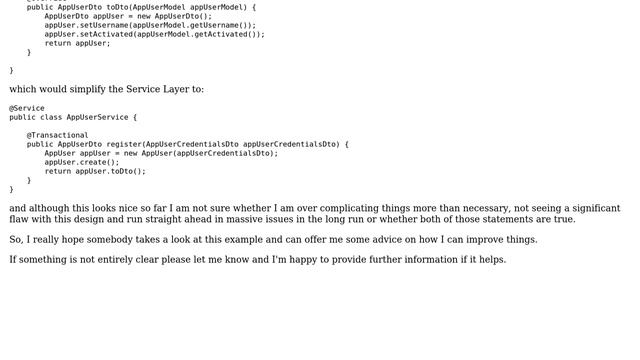 Map DTOs and Models within the Service Layer due to a missing Business Layer смотреть онлайн