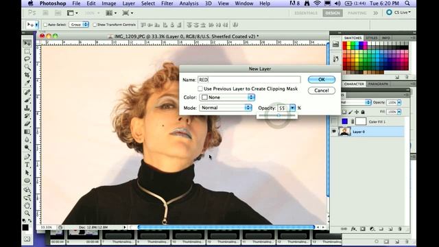 how to create a color fill layer смотреть онлайн