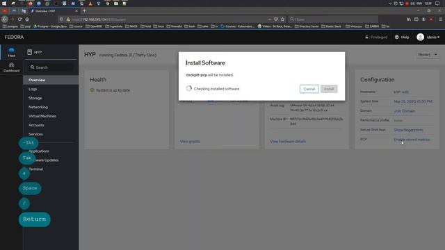 Установка KVM Hypervisor & Cockpit Admin Console на Fedora Server 31 смотреть онлайн
