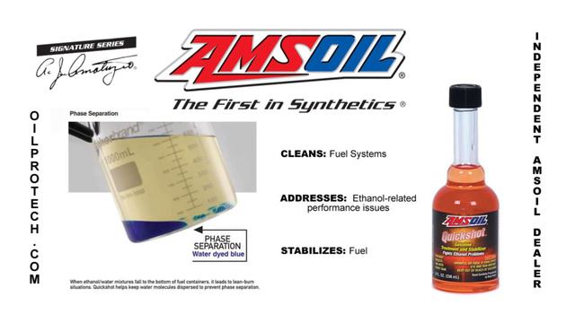 AMSOIL Quickshot® Gasoline Treatment And Stabilizer Cleans Fuel Systems