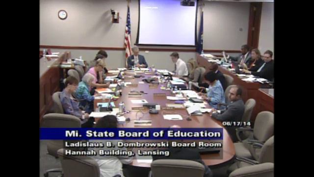 Michigan State Board of Education Meeting for June 17, 2014 - Afternoon Session смотреть онлайн