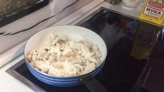 Куриное филе с грибами в сметане смотреть онлайн