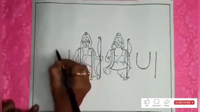 SHRI RAM SKETCH FROM WORD RAMAYAN ? By -Artist Surjit смотреть онлайн
