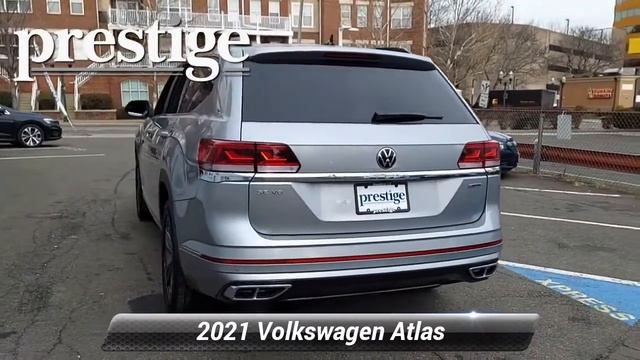 Certified 2021 Volkswagen Atlas 3.6L V6 SE w/Technology R-Line, Stamford, CT V0961P смотреть онлайн