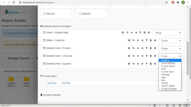 dotnet Report Builder Demo Video смотреть онлайн