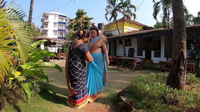 Как правильно надеть сари? Мастер класс от индианки! | Индия Live смотреть онлайн