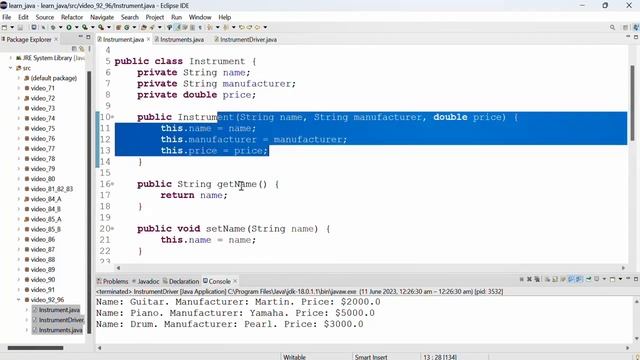 Java 96: Print the content of an ArrayList using traditional for loops смотреть онлайн