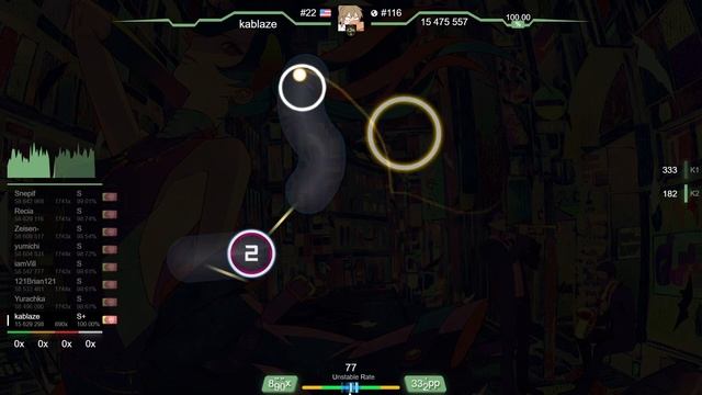 Kablaze | Nanahoshi Kangengakudan - Meikaruza [Extra] +HDHR 99.93% {#1 395pp FC} - Osu!