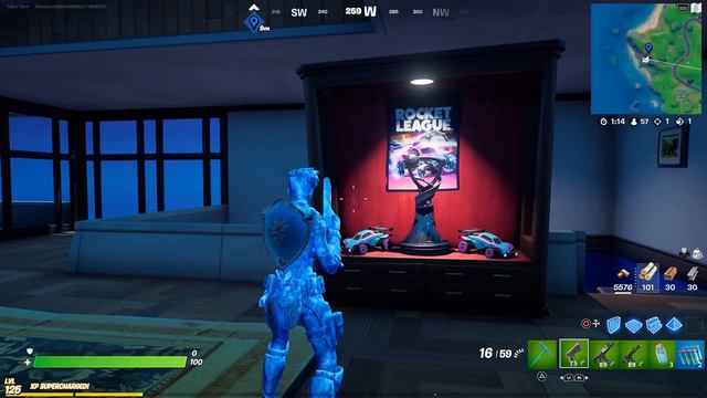 THE ROCKET LEAGUE LANDMARK AND CAR ARE BACK IN FORTNITE! (Fortnite X Rocket League Season 2)