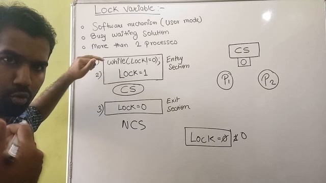Lock Variable ll Busy Waiting Solution ll Synchronization Mechanism ll Operating System ll (HINDI) смотреть онлайн