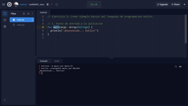Kotlin Ejercicio: 3 Explicación Función main() - Punto de Entrada (Entry Point) de la Aplicación смотреть онлайн