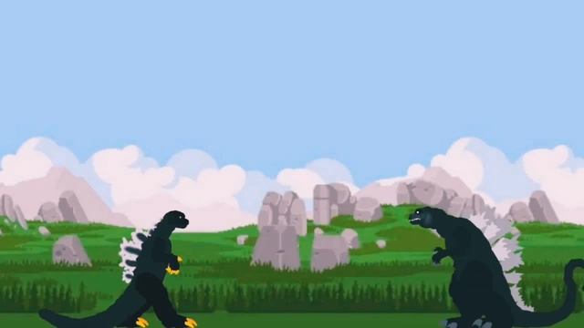 Godzilla 2001 vs Godzilla Showa (рисуем мультфильмы 2) смотреть онлайн