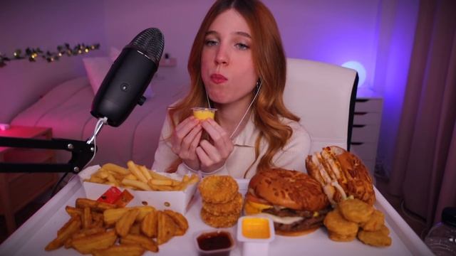 ASMR COMIENDO CONTIGO BURGER KING ? CRUJIENTE Y RELAJANTE (Mouth sounds) смотреть онлайн
