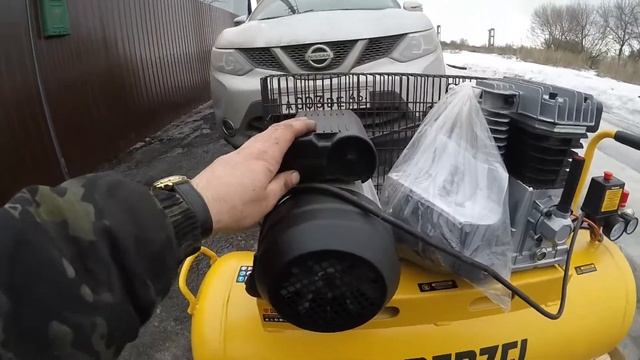 Компрессор Denzel в Наш Гараж46. Компрессор для Мерседеса W124.Расширяем возможности для проектов.?