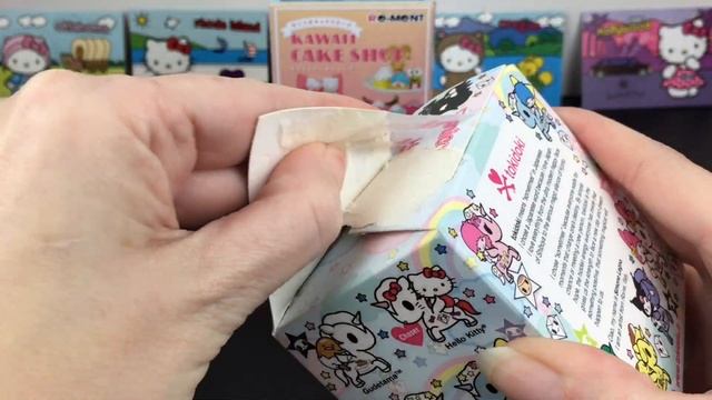 Unboxing Hello Kitty & Friends Tokidoki Unicornos Rement Kawaii Cake Shop Sanrio Minis Blind Boxes смотреть онлайн