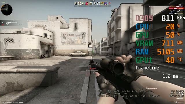 AMD Radeon RX 570 -- AMD Ryzen 5 3600 -- CSGO FPS Test 720p смотреть онлайн