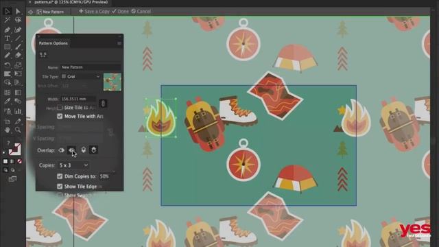Pattern Design in Adobe Illustrator CC смотреть онлайн