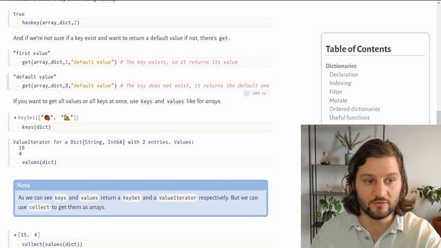 Dictionaries in Julia -Learn Julia 9/n- смотреть онлайн