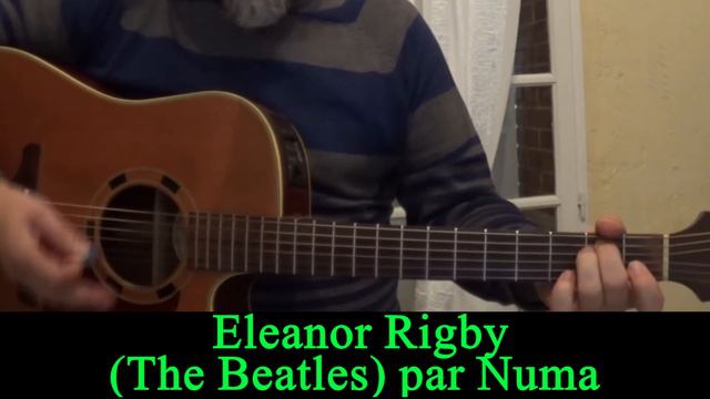 Eleanor Rigby (The Beatles ) acoustic guitar cover HD 1966 смотреть онлайн
