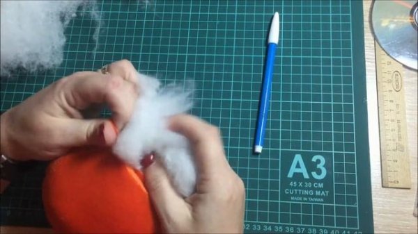 9.Шьём игольницу-тыковку!