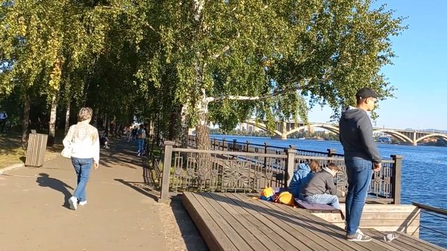 Красноярск. Набережная Енисея. смотреть онлайн