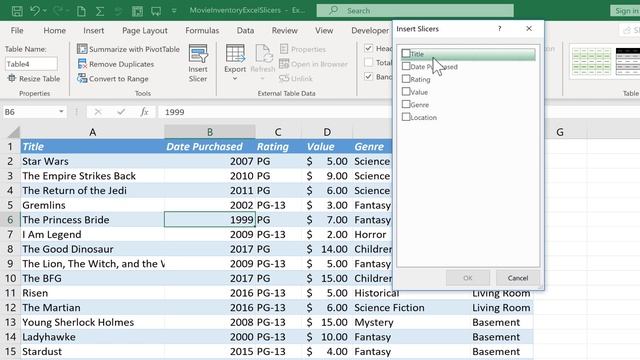 Using Excel Slicers to Filter Data смотреть онлайн