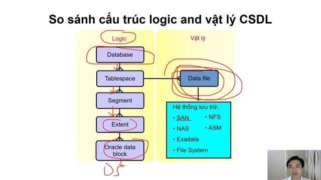 Kiến trúc Cơ sở dữ liệu Oracle - Kiến trúc storage (2.4) | Oracle Database Tutorial | Trần Văn Bình смотреть онлайн