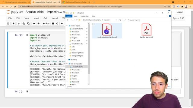 Como Imprimir Arquivos Automaticamente com Python смотреть онлайн