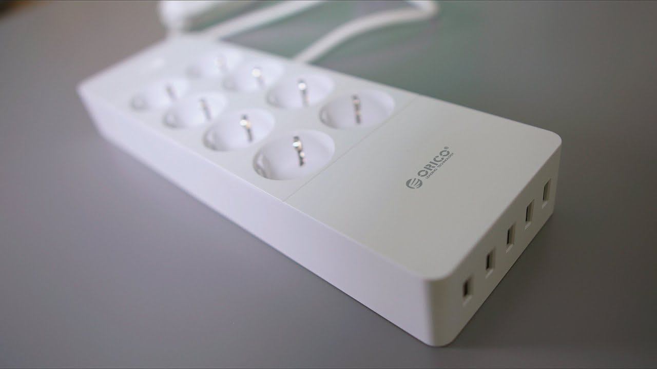 Сетевой фильтр ORICO с USB портами на 8 розеток и 5 USB разъемов смотреть онлайн
