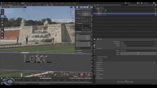 3D Text auf Foto | Blender Tutorial смотреть онлайн