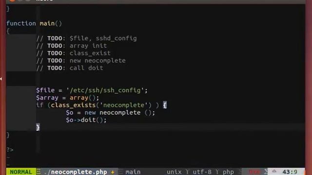 neocompleteとneocomplete-phpによるvimのPHP超補完術 смотреть онлайн