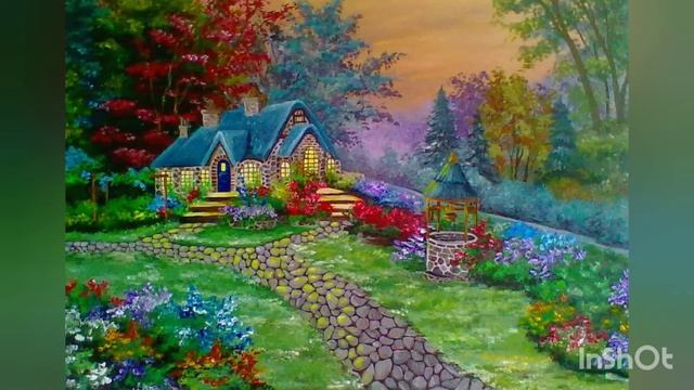 ✔️Сборник картин. Часть1. Галерея. Collection of paintings. Acrylic. Part 1. Gallery. смотреть онлайн