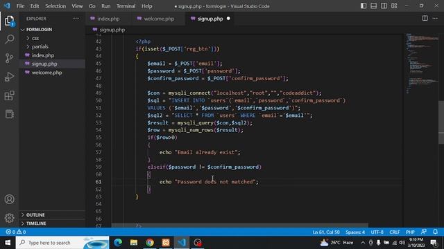 How to Create Login and Signup Form in PHP with Conditions смотреть онлайн