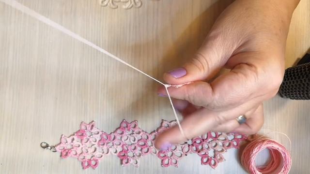 МК цветочек в технике фриволите смотреть онлайн