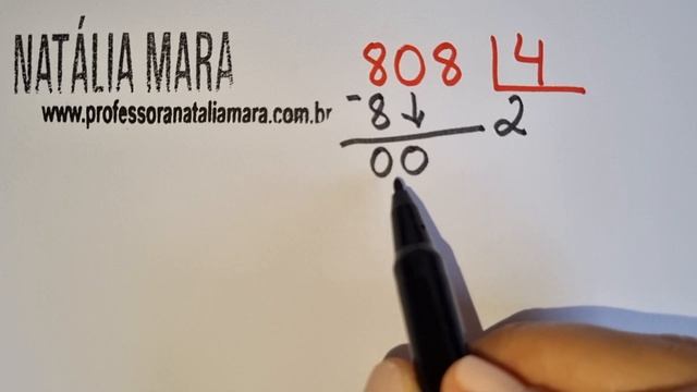 808 Dividido Por 4 | Dividir 808 Por 4 | 808/4 | 808:4 | 808 ÷ 4 | 0 No Dividendo De Uma Divisão.
