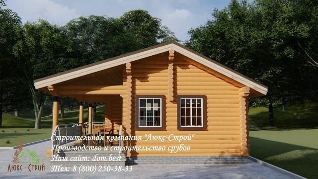 Баня русской рубки "Омега" 7,2х10,1 м 56 м2 смотреть онлайн