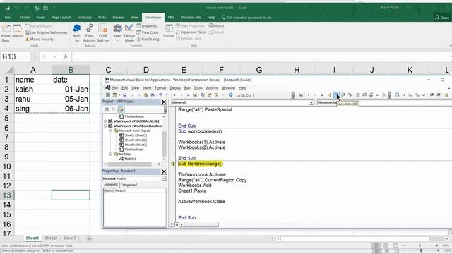 Batch - 1 | Class - 37 | Wokrbooks Handling, How to select workbooks in vba excel смотреть онлайн