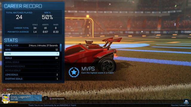 Showing my Rocket League stats смотреть онлайн
