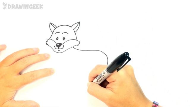 How to draw a Fox for kids | Fox Drawing Lesson Step by Step смотреть онлайн