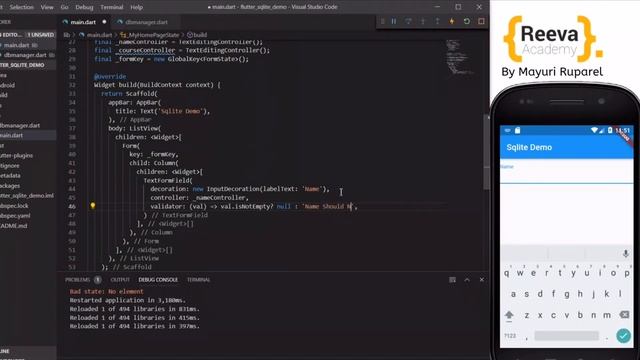 SQLite with Flutter | Learn Flutter with Mayuri Ruparel смотреть онлайн