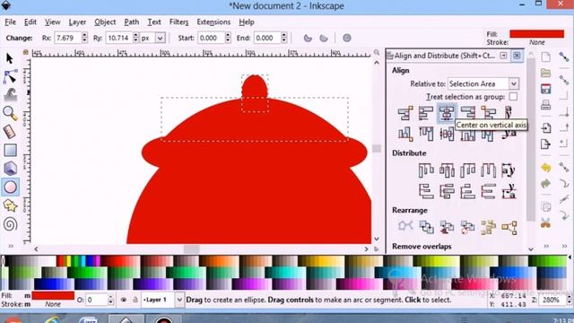 Inkscape tutorial : teapot icon | how to make teapot icon vector illustration смотреть онлайн