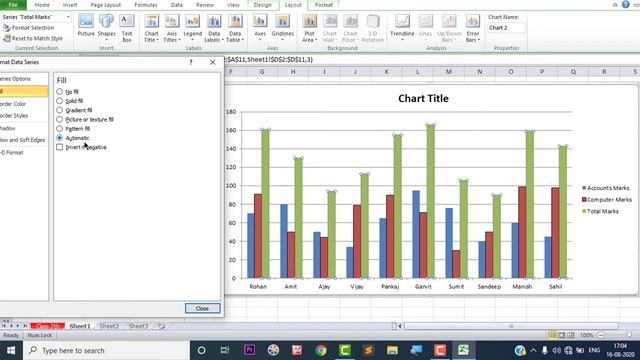 Formatting a Chart in MS Excel 2010 смотреть онлайн