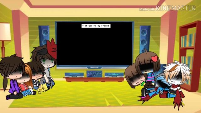Afton family and Glitchtale react to glitchtale ep 1 S1 смотреть онлайн